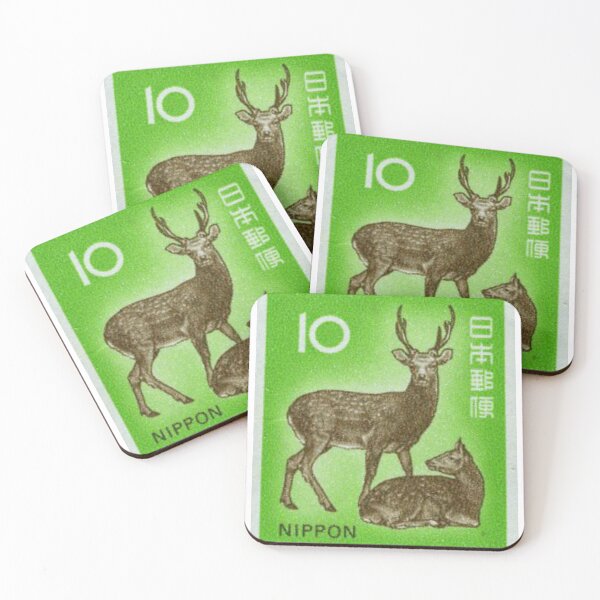 Artikelvorschau, Japan Deer Stamp entworfen und verkauft von BlueSpecsStudio.