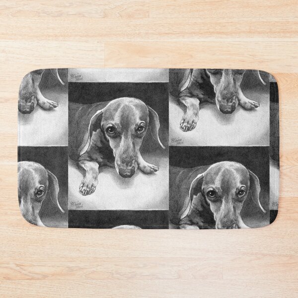 ASTRO/ smooth dachshund Bath Mat