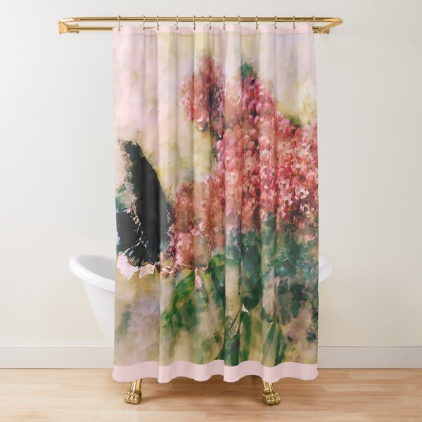 The Mourning Butterfly Shower Curtain
