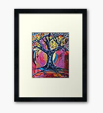 'Tree in an Abstract Landscape' Framed Print