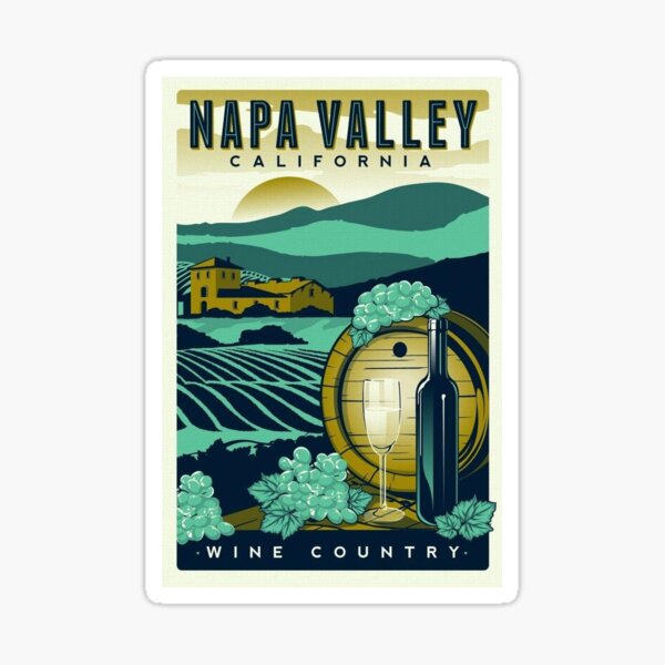 Vintage Napa Valley Sticker