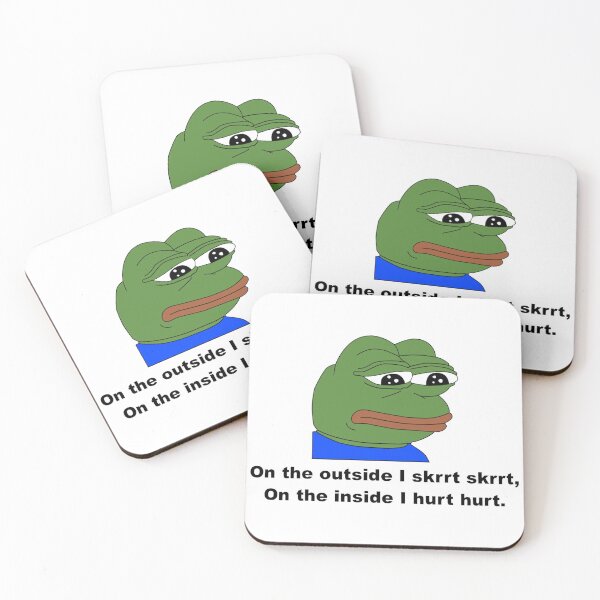 Item preview, Sad Pepe the Frog Meme Skrrt Skrrt designed and sold by PhilipKyriacou.