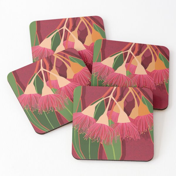 Item preview, Pink Flowering Gum Leaves Australia designed and sold by blueidesign.