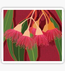 Pink Flowering Gum Sticker