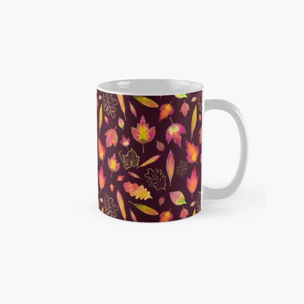 Golden autumn: leaf pattern Classic Mug