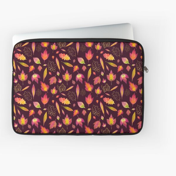 Golden autumn: leaf pattern Laptop Sleeve