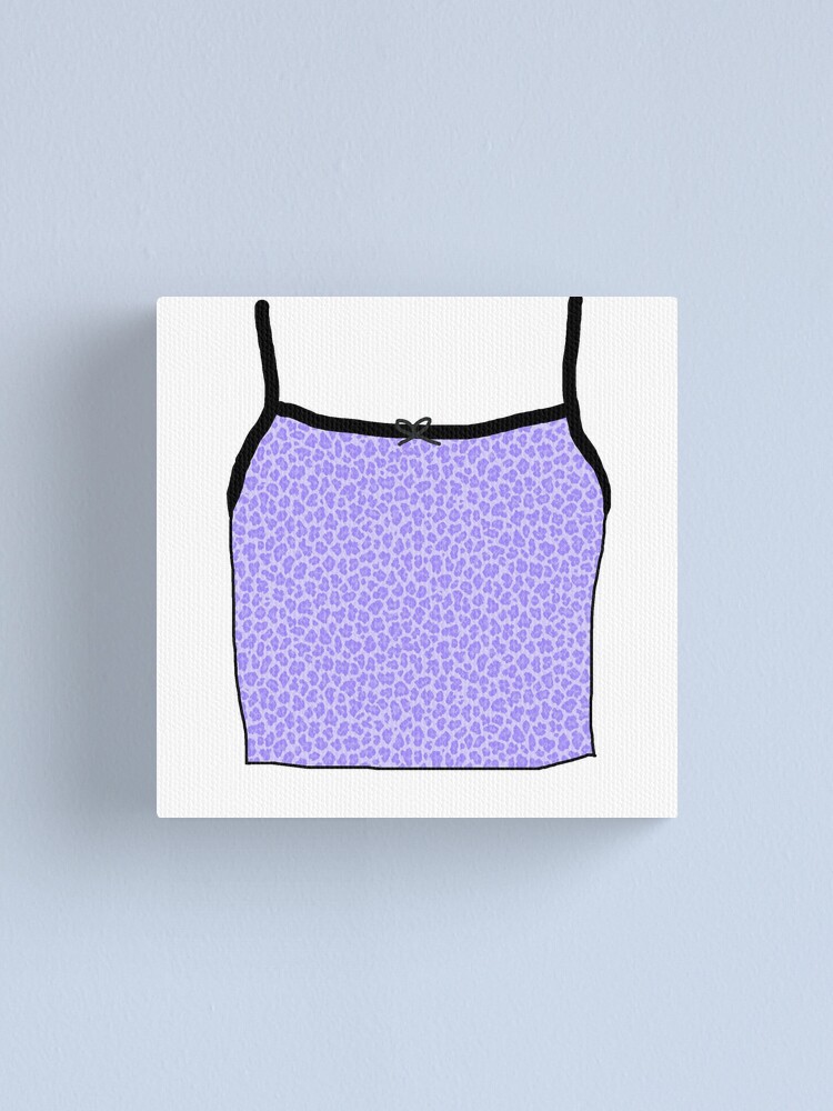 Cheetah print tank top Canvas Print for Sale by courtneyklich