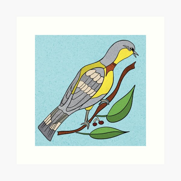 Yellow Bird Parula Warbler Songbird 5 of 9 Art Print