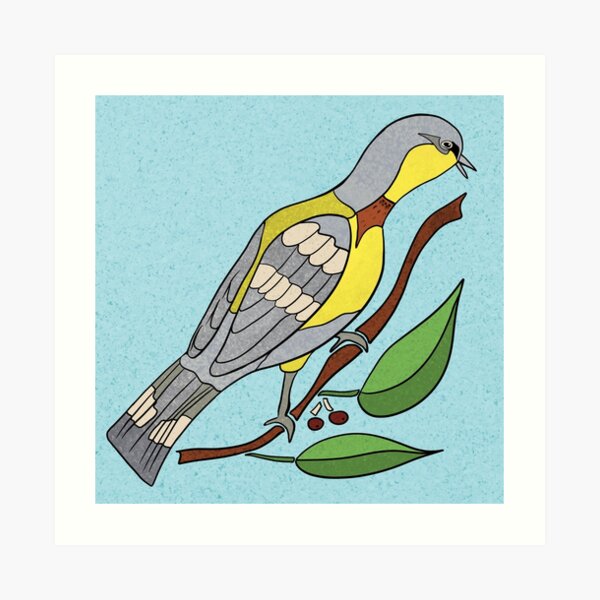 Yellow Bird Parula Warbler Songbird 5 of 9 Art Print