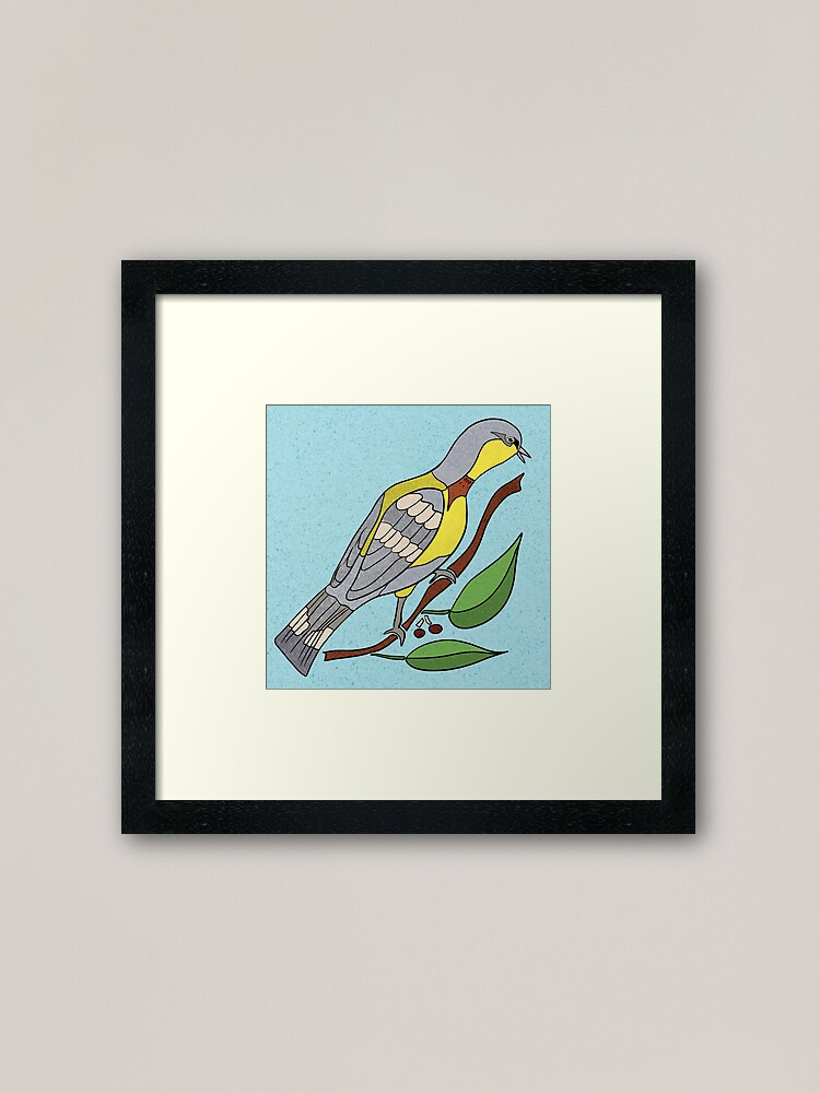 Alternate view of Yellow Bird Parula Warbler Songbird 5 of 9 Framed Art Print