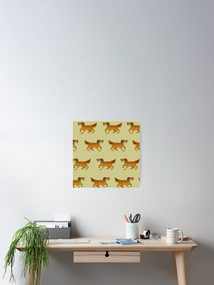 Thumbnail 2 of 3, Poster, Golden Retriever designed and sold by reimenayee.