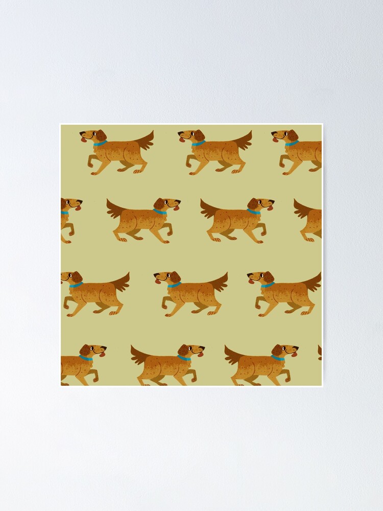 Thumbnail 1 of 3, Poster, Golden Retriever designed and sold by reimenayee.