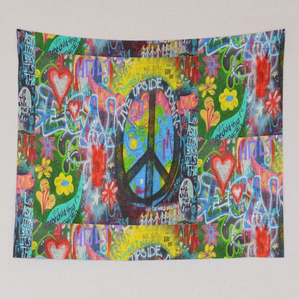 Item preview, Graffiti Peace Wall designed and sold by Delights.