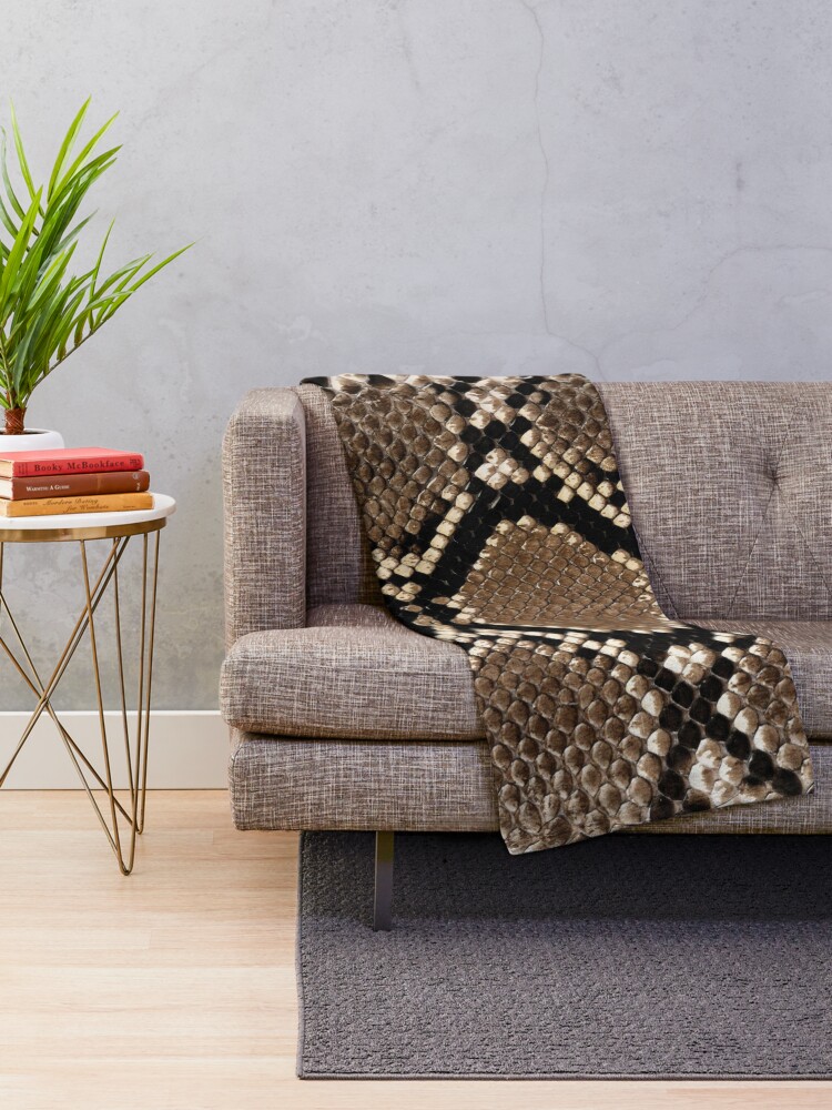 Snakeskin Throw Blanket for Sale by dallastxart Redbubble