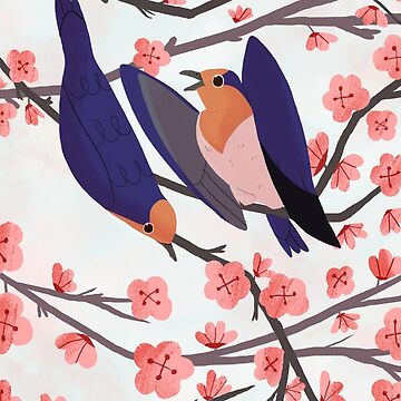 Artwork thumbnail, Cherry Blossom Swallow by reimenayee