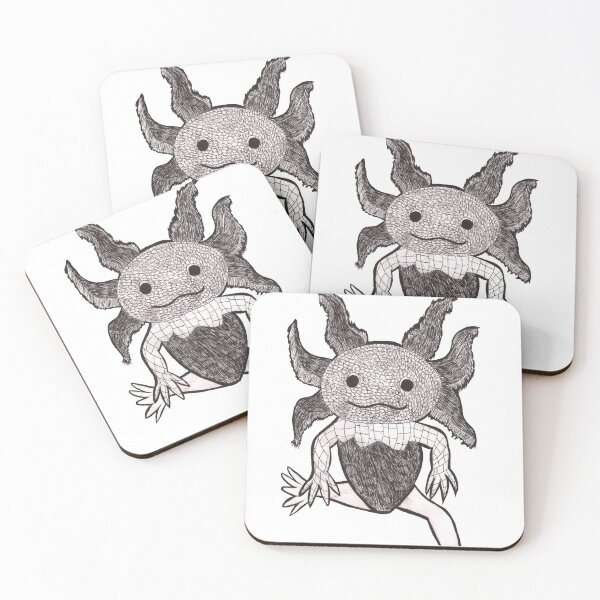 Item preview, Inktober Day 2: Axolotl designed and sold by TweekiedooX3.
