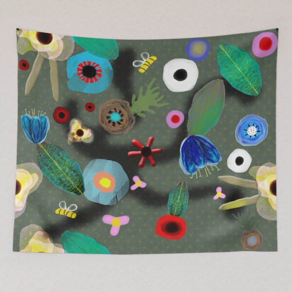 Item preview, Green dark meadow polka dots cute designed and sold by rupydetequila.