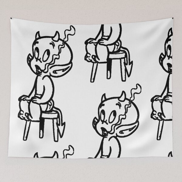 Item preview, Lil Peep Style Hot Stuff Hellboy Sketch designed and sold by boogsbay.