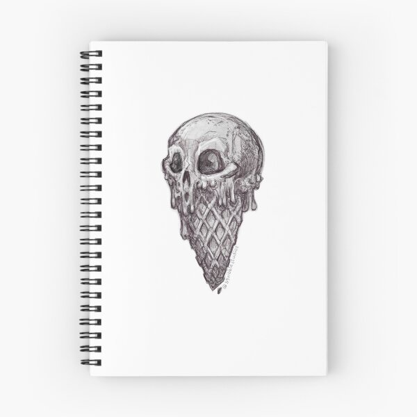 Item preview, Ice Skull Drawing designed and sold by AnjaRegnery.