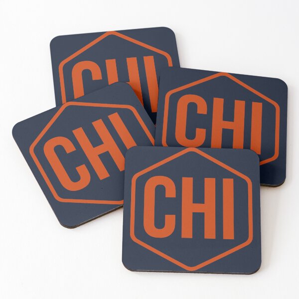 Item preview, Chicago Hex Orange on Navy designed and sold by samvschantz.