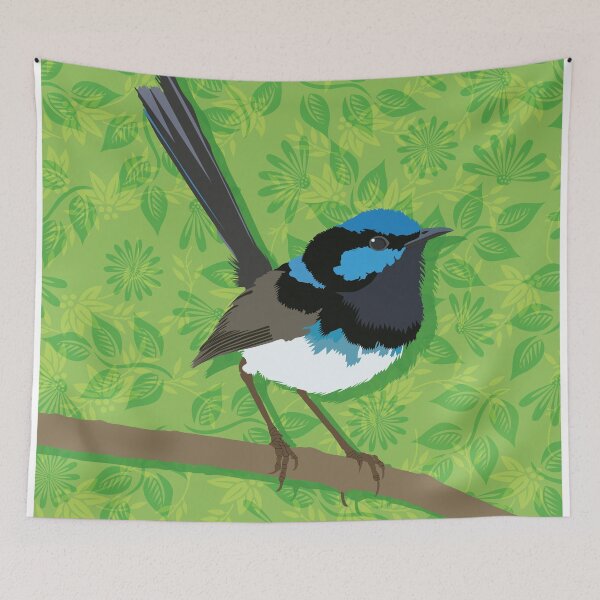 Item preview, Wren Fairy Blue Bird Australia designed and sold by blueidesign.