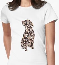 Chocolate Lab - Animal Art Women's Fitted T-Shirt