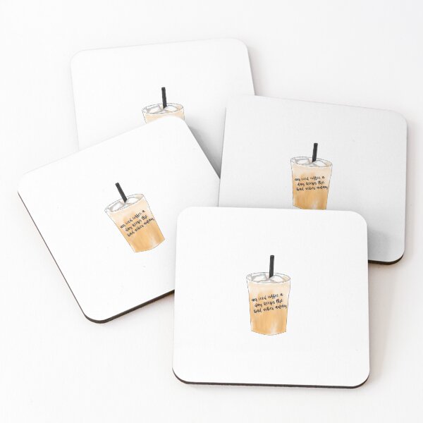 Item preview, an iced coffee the day keeps the bad vibes away designed and sold by Madelyn Davidson.