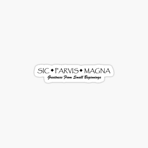 Vista previa del artículo con la obra «SIC PARVIS MAGNA», diseñado y vendido por nennemone.
