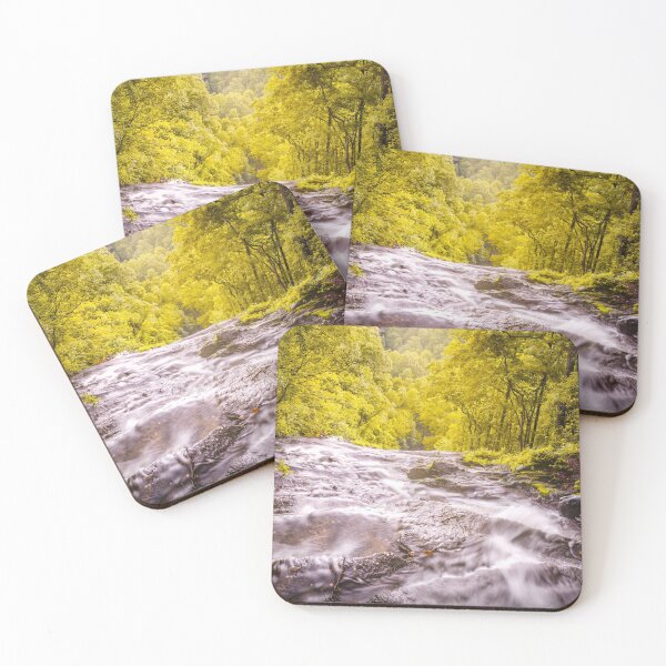 Item preview, Top of Amicalola falls long exposure during the sunset in the fall season designed and sold by rodgimenez.