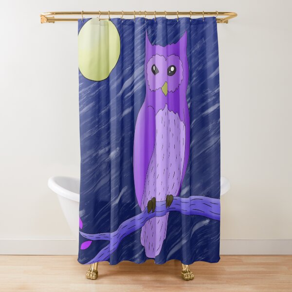 Night Owl Shower Curtain