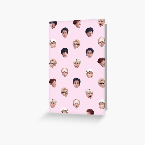 bts wallpaper greeting cards redbubble