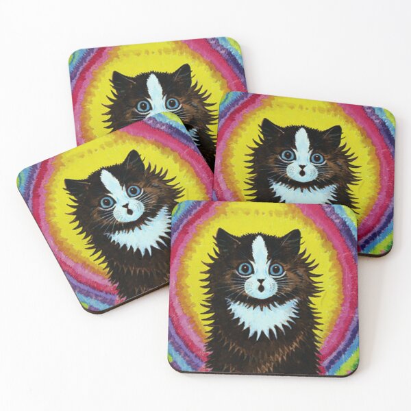 Item preview, TIE DYE RAINBOW & CAT - Louis Wain Cats designed and sold by DigitalEffects.