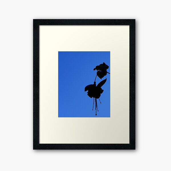 Fuchsia Silhouette Framed Art Print