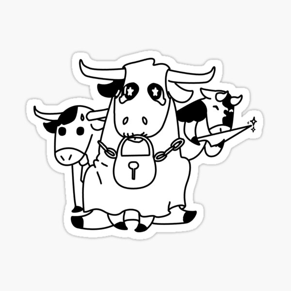 Halloween Cows ! Sticker