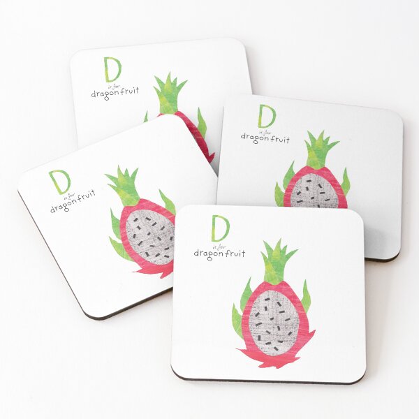 Item preview, D is for dragon fruit, Eat the Alphabet designed and sold by OneBlueFish.