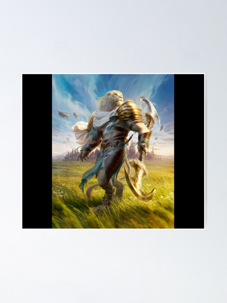 "Ajani -" Poster by FantasyCentral | Redbubble