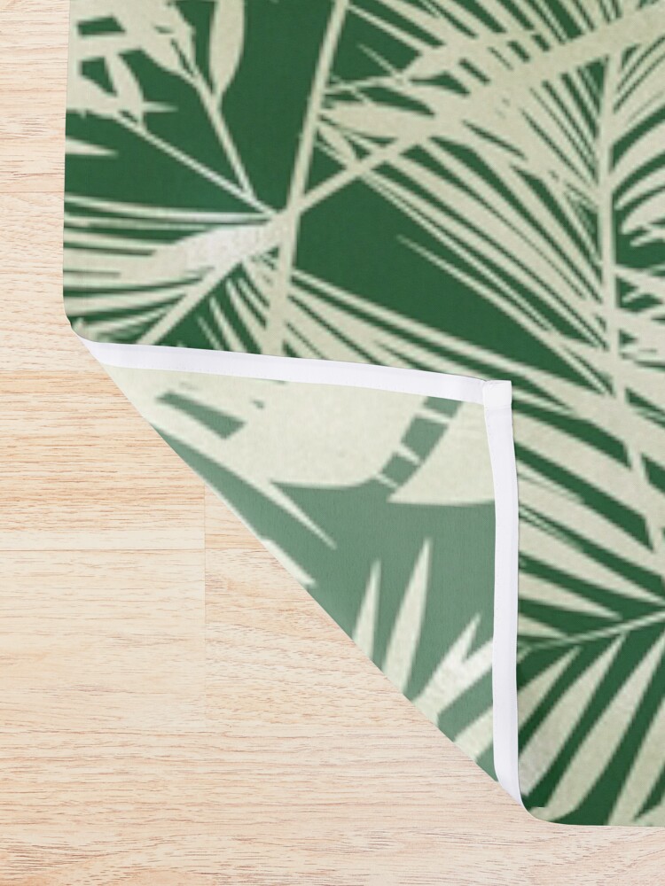 Alternate view of Green Jungle Ferns Shower Curtain