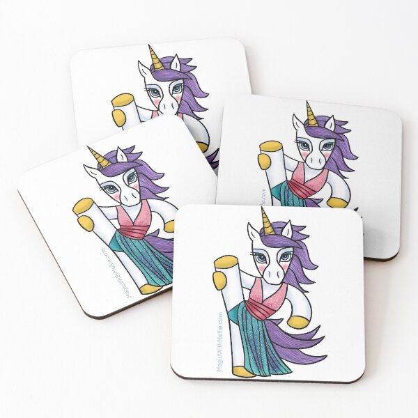 Item preview, Pink + Green Dancer Unicorn - Original Illustration designed and sold by Melanie Test.