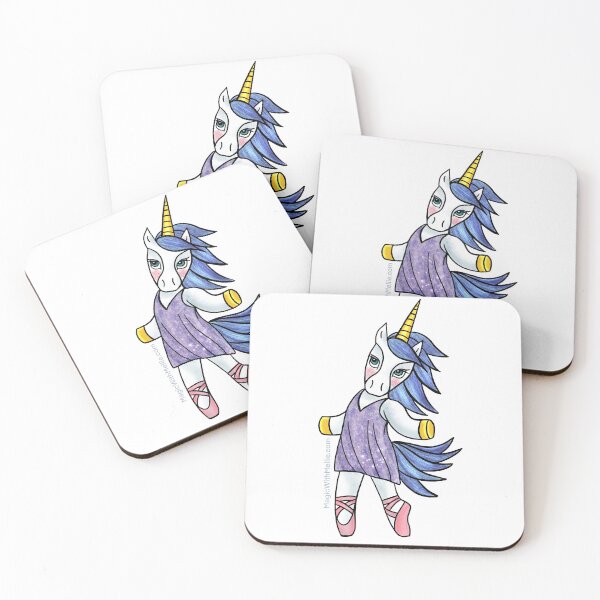 Item preview, Blue + Purple Dancer Unicorn - Original Illustration designed and sold by Melanie Test.