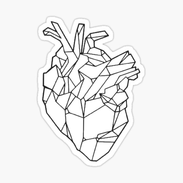 Item preview, Anatomical Geometric Heart designed and sold by madisons16.