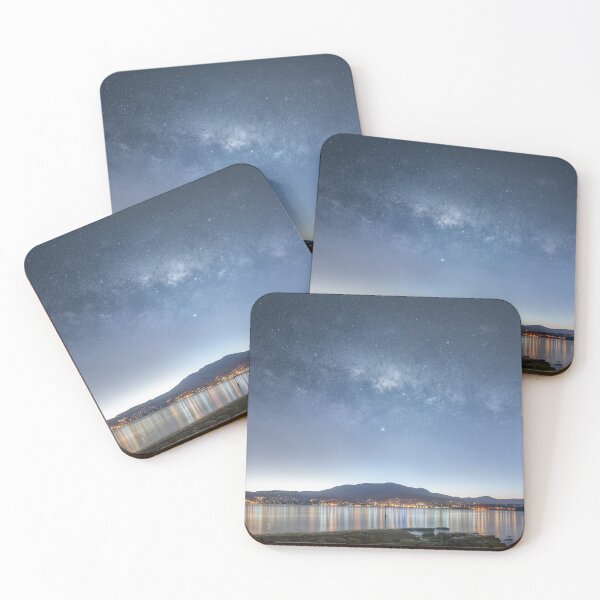 Item preview, Hobart at night under the Milky Way designed and sold by James Stone Photography.