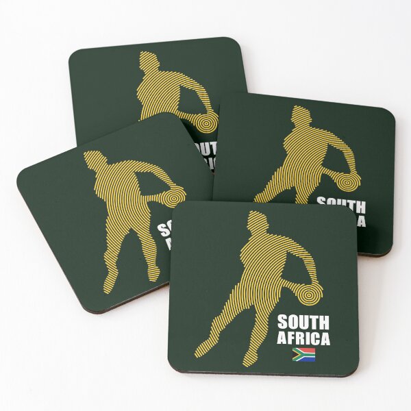Item preview, South Africa Flag Rugby Player designed and sold by d247.
