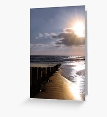 shore breaks Greeting Card