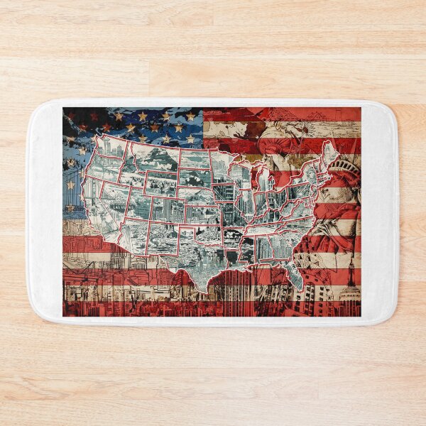 Item preview, usa map designed and sold by BekimART.