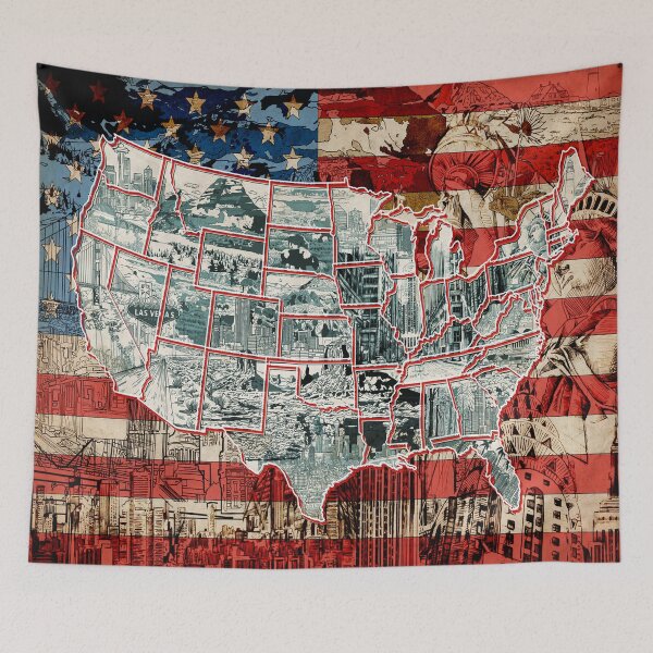 Item preview, usa map designed and sold by BekimART.