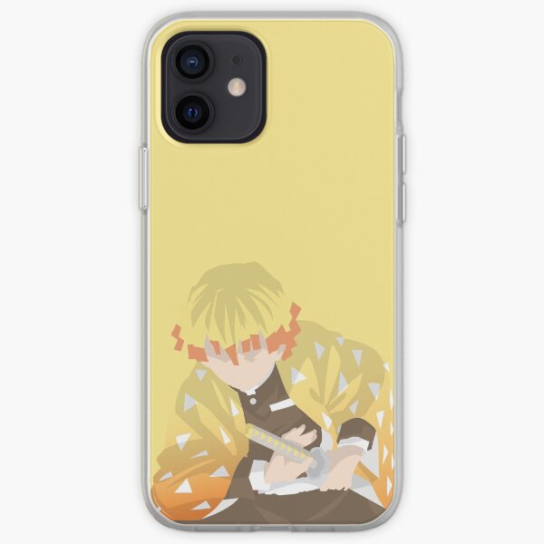 Kimetsu No Yaiba / Tueur de démons Zenitsu Agatsuma Demon Slaying Corps Coque souple iPhone