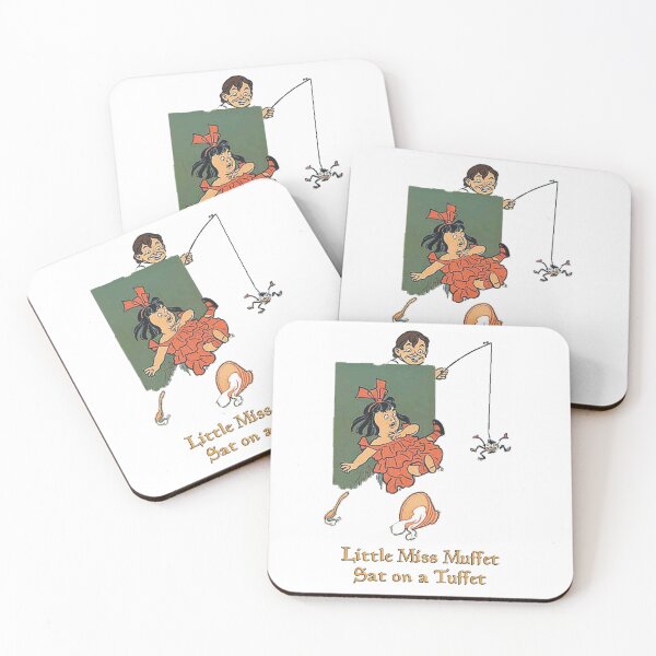 Item preview, LITTLE MISS MUFFET SAT ON A TUFFET (#2 Clear background with text) designed and sold by johndhalsted.