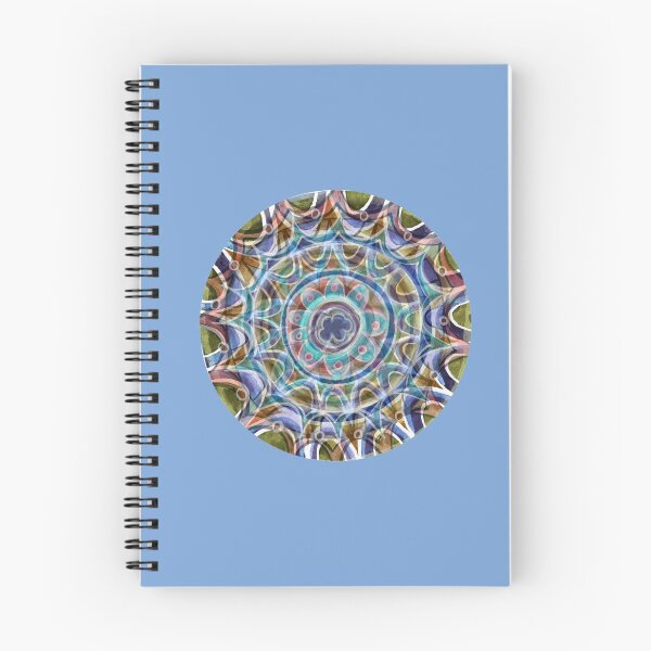 Item preview, Free Hand Mandala on warm light blue Board designed and sold by Istvan Ocztos.