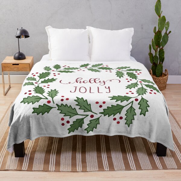 Item preview, Christmas holly lettering wreath designed and sold by HannaPaulina.