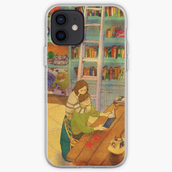 Reading a book iPhone Soft Case